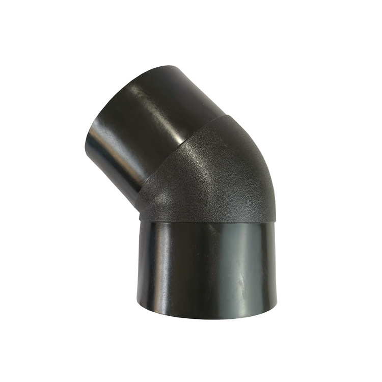 30 45 Degree Pe100 D225 22deg Hdpe100 D400 Sdr 11 Elbow Moulded Polyethylene Plastic Pipe Fittings Elbow