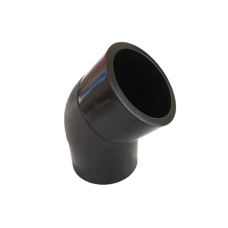 30 45 Degree Pe100 D225 22deg Hdpe100 D400 Sdr 11 Elbow Moulded Polyethylene Plastic Pipe Fittings Elbow