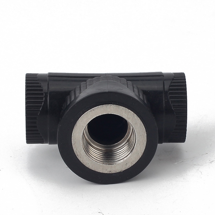 ISO4427 HDPE 1 Inch Pipe Fittings 3 Way Tee PN10 Plumbing Fittings Female Tee