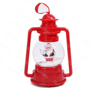 Factory New Christmas Decoration Snow Globe Lantern Musical Christmas Snow Globe Light Lantern Santa Claus