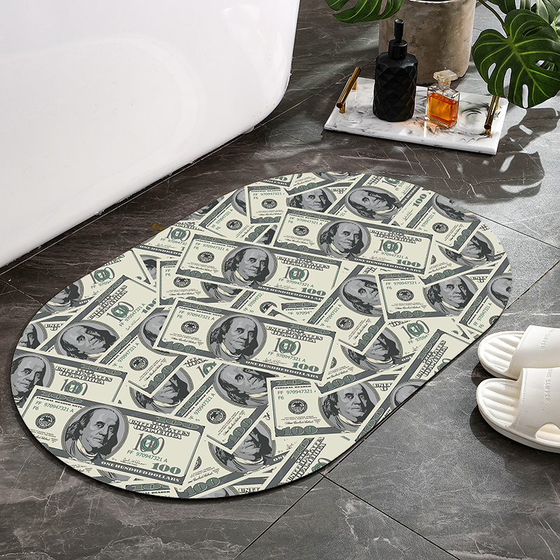 Dish Drying Mat Diatomite Mats Absorbent Diatomite Drain Mat Pink Money Rug