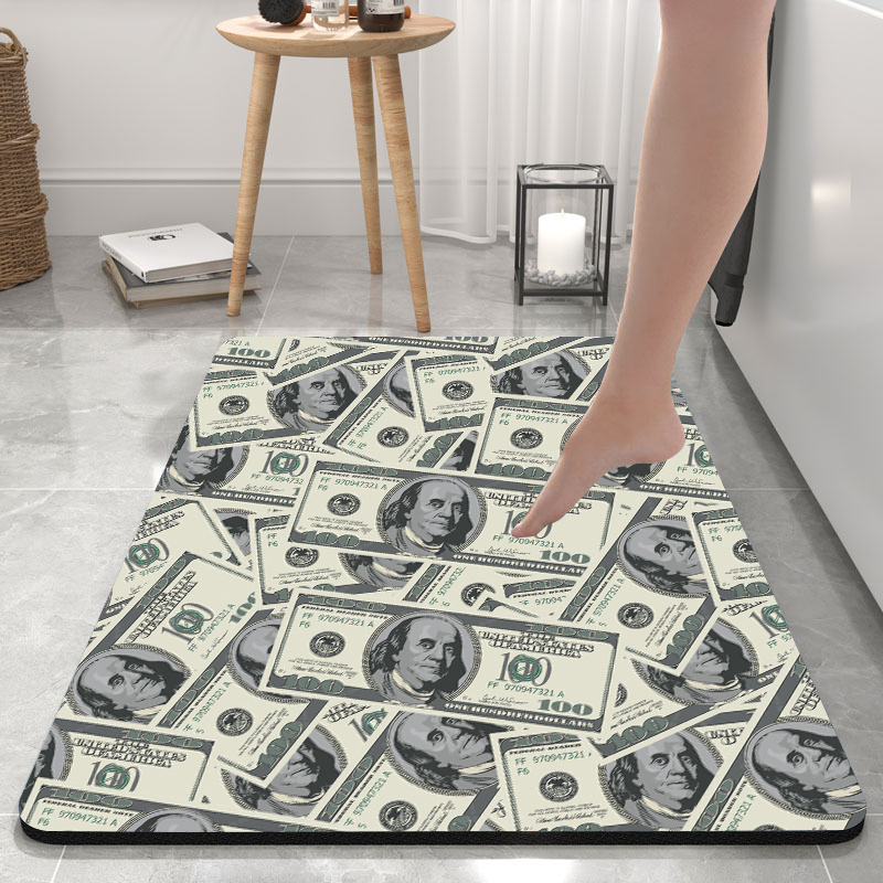 Dish Drying Mat Diatomite Mats Absorbent Diatomite Drain Mat Pink Money Rug