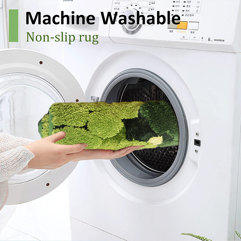 Beauty Mossrug Machine Made Green Artificial Unique Rugs Indoor Moss Rug