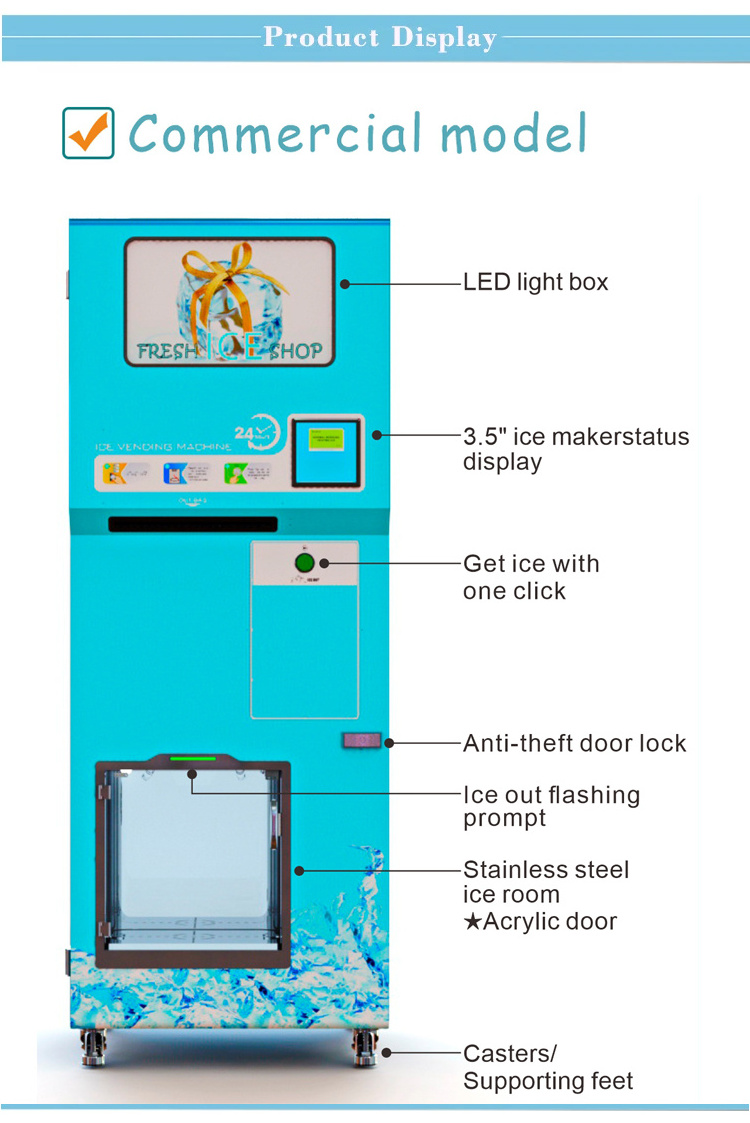 Hot sale Self Service maquina dispensadora de hielo Ice Vending Machine