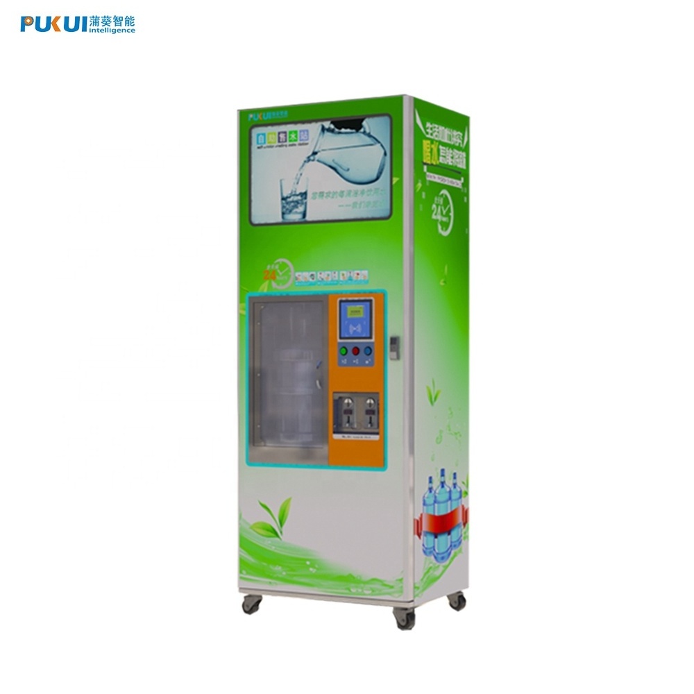 coin and bill operated water dispenser with filters purifying system /pure dirinking water vending /water vendo machine