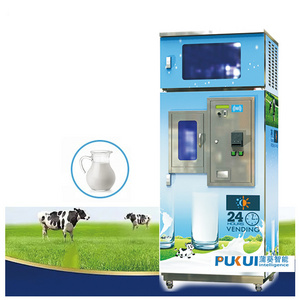 New design automatic self-service  fresh milk dispenser vending machine with bottle