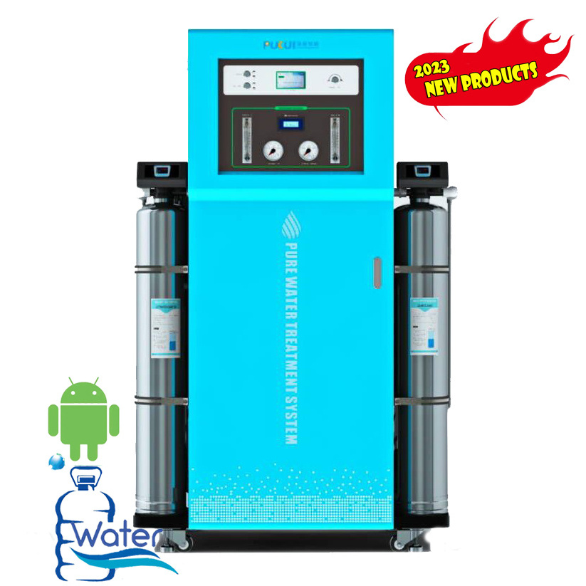 Android smart purified water vending machine with phone app