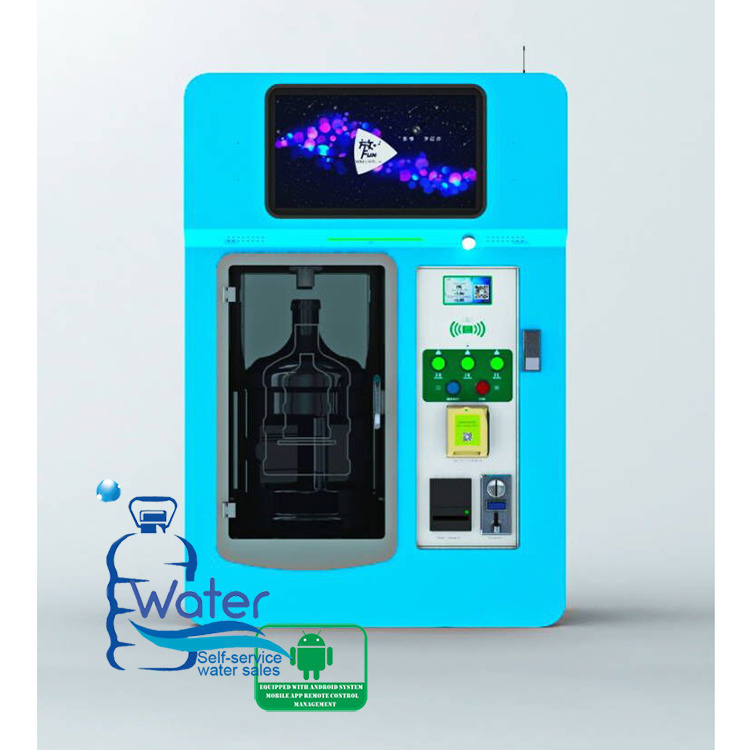 Android smart purified water vending machine with phone app