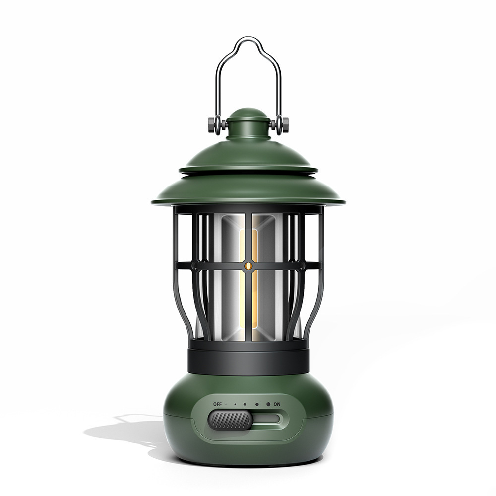 lantern camping light camping lamp with hanging retro atmosphere light coffee table restaurant portable rechargeable night light