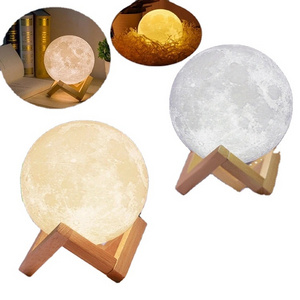 Home Decoration Gift 3D Moon Moon creative nightlight Sleep bedroom lamp Romantic star decor ambiance light