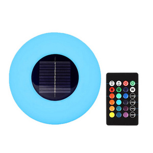 Waterproof IP67 Solar Floating Pool Light Remote Control Pool Party Light RGB Color Light for Home Outdoor