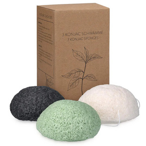 Gentle Face Cleansing Exfoliation Sensitive Skin Bamboo Charcoal Body Face Soap Of Konjac Soap