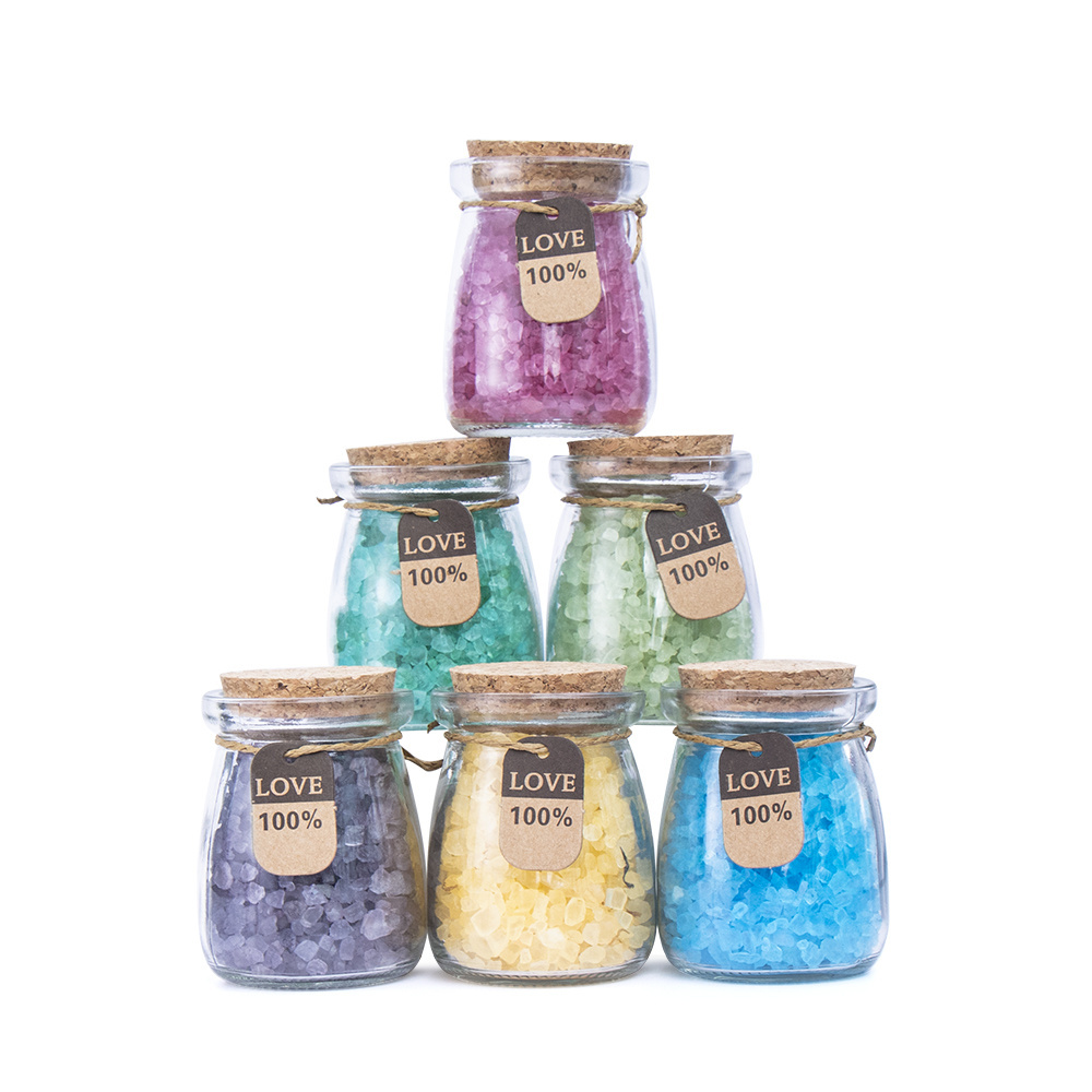 Gift Set Organic Body Relieve Stress SPA Mineral Crystal Bath Foot Salt Aromatherapy Wholesale Bath Salts