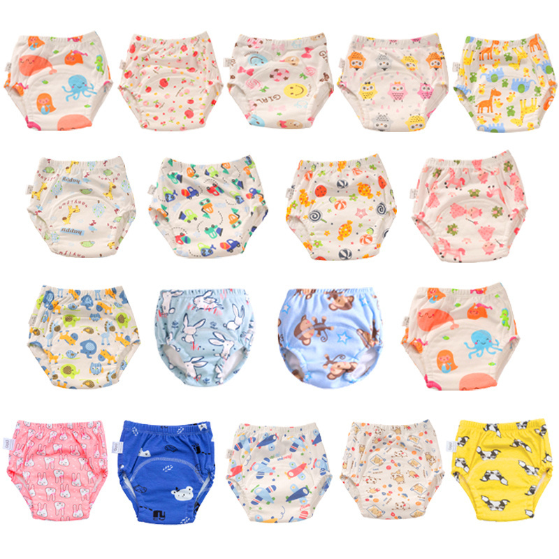 Waterproof Reusable Diapers Cotton Children Cloth Nappies Training Pants Infant Washable Baby  Diapers