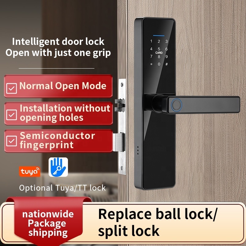 Pulido Waterproof Outdoor High Security Electric Digital Fingerprint Smart Door Lock With Tuya APP TTLOCK BLE Wifi Mobile Lock