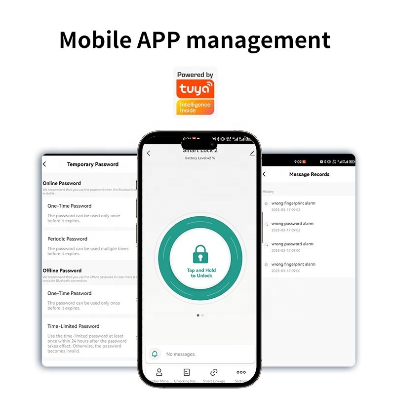Hot Sale TTlock Smart Lock Intelligent Fingerprint Lock Card Password Unlock Electronic Lock