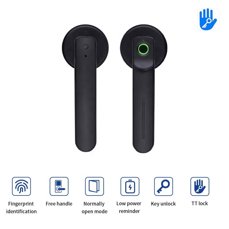 Pulido Electric Handle Lock Ttlock Smart Home Door Lock Biometric fingerprint lock cerradura inteligente con huella digital