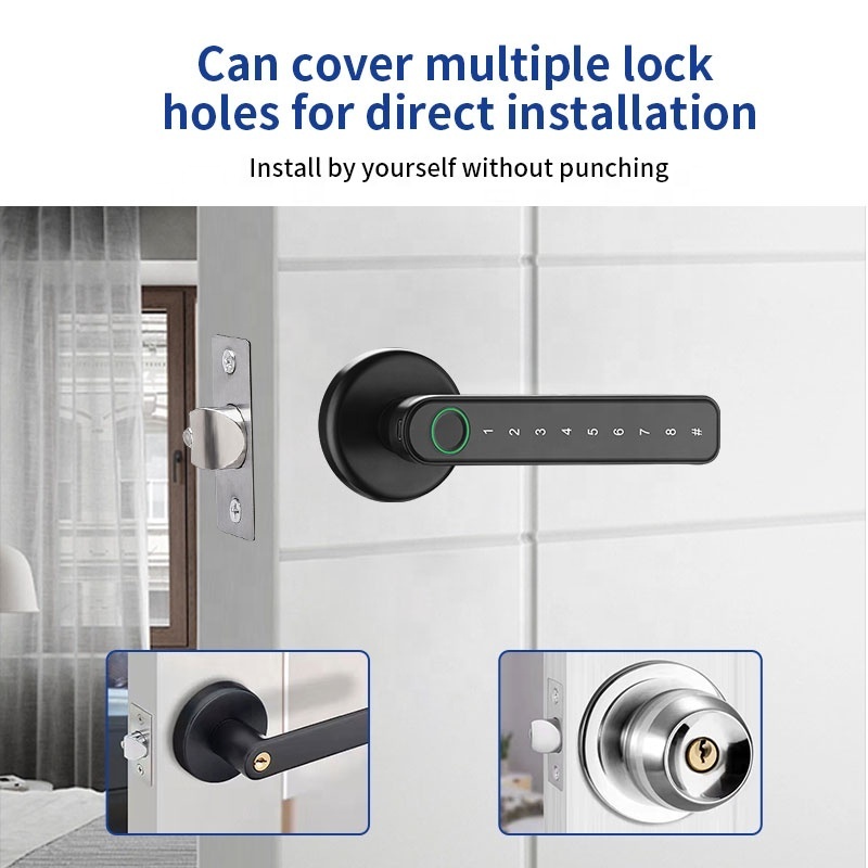 Pulido Fingerprint Ttlock Tuya BLE Smart Lock Keyless Unlock Waterproof Smart Patio Door Locks