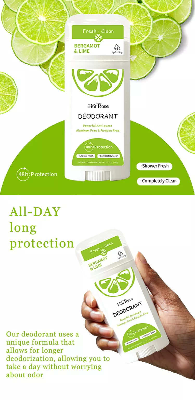 OEM/ODM Aluminium Free Desodorante Vegan Alum Stick Deodorizer Antiperspirant Deodorant Cruelty Free Deodorant Stick