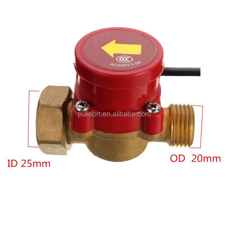 Safe Stable High Temperature 67x50x35mm 120W Female to Male Circulation Pump Water Flow Sensor Switch Wholesale price