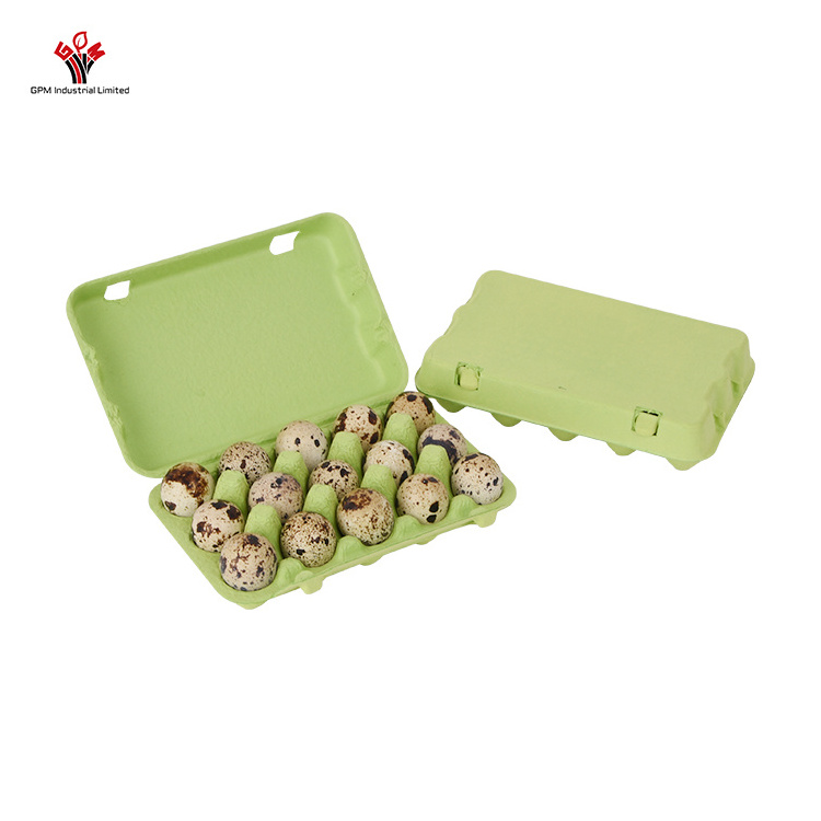 15 Tray Hole Biodegradable Cartons Pack Package Quail Egg Carton