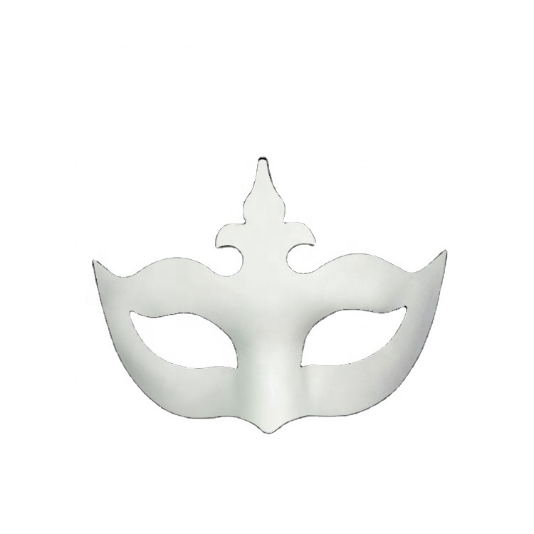 white costume paper mache masquerade ball mask