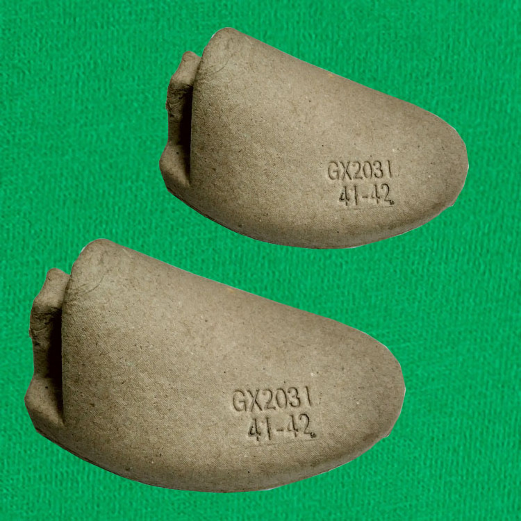 Natural color custom biodegradable recycled pulp molded cardboard shoe inserts