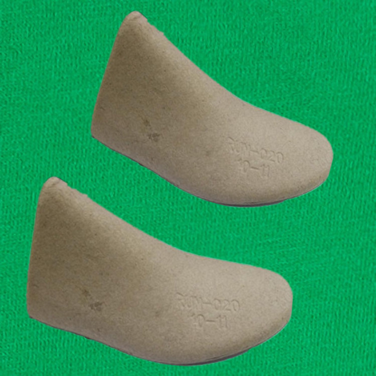 Natural color custom biodegradable recycled pulp molded cardboard shoe inserts