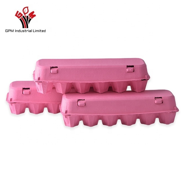 Eggs Box Tray Chicken 12 Holes Pulp Mould Mold Duck Manufacture Pink 6 Pack Cartoon 10 Cell 18 12Holes Paper Packing Egg Carton