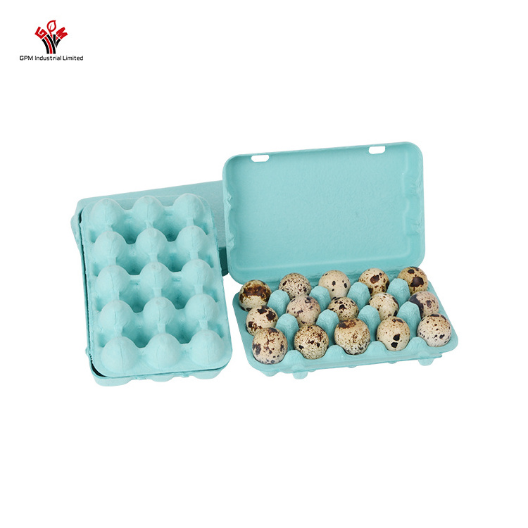 15 Tray Hole Biodegradable Cartons Pack Package Quail Egg Carton