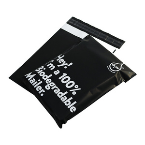 mailing bags custom logo biodegradable waterproof courier mailing bag shipping black shipping bag