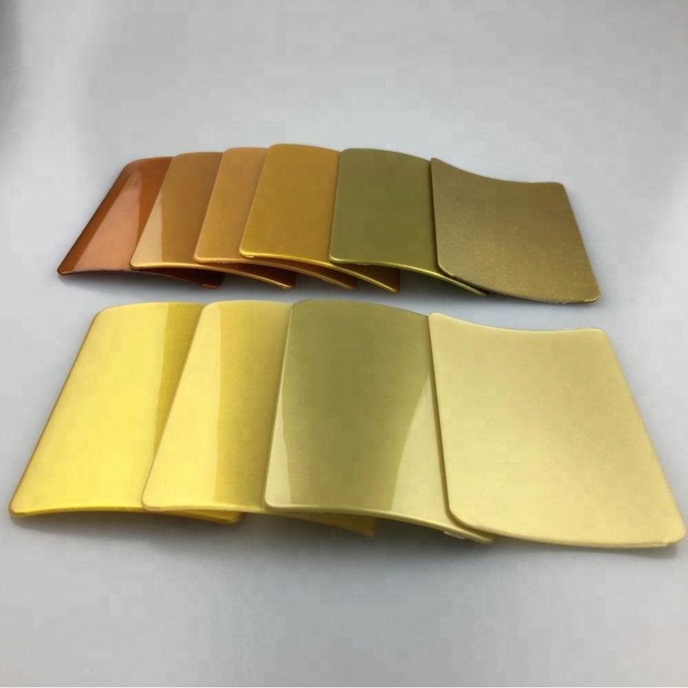 Gold metallic pearl pigment powder for paint