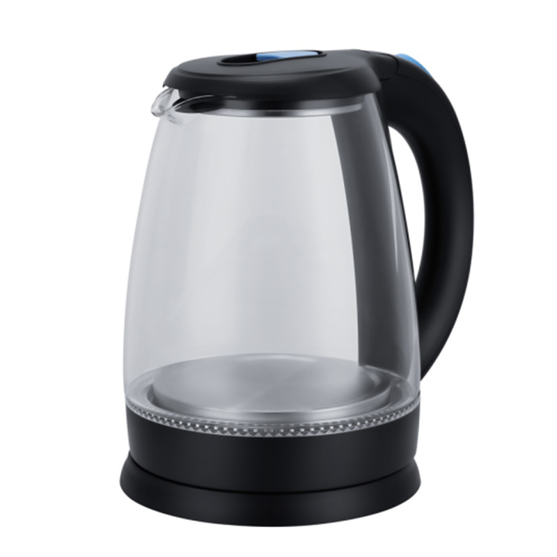 PLD factory price Mexico 1.8L 1500W high borosilicate glass liner 201 stainless steel inner cover electric kettle glass