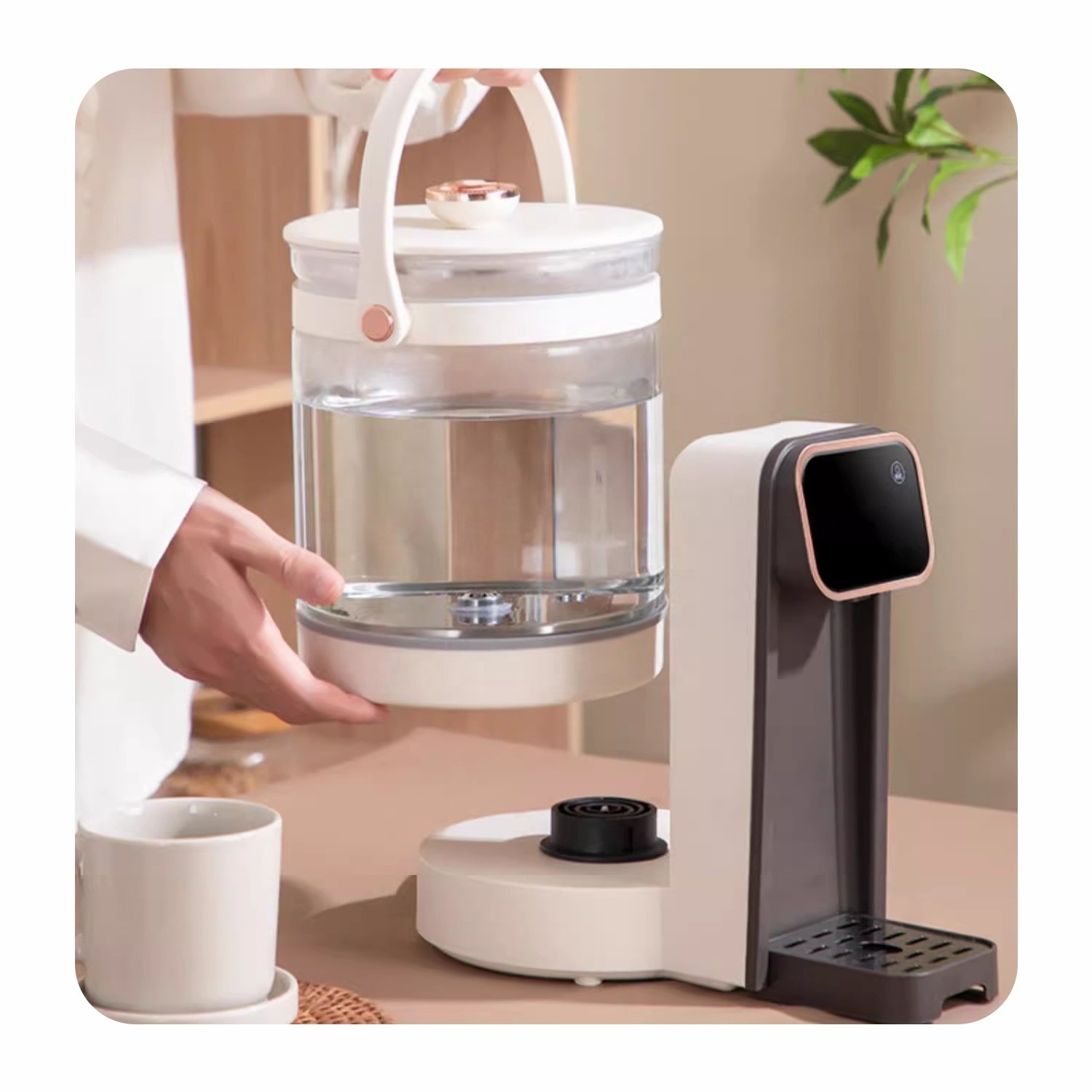 Glass Electric Thermo Pot 3L Instant Heating For Coffee & Tea Baby Milk Temp Display Keep Warm Digital Glass Electric Air Pot