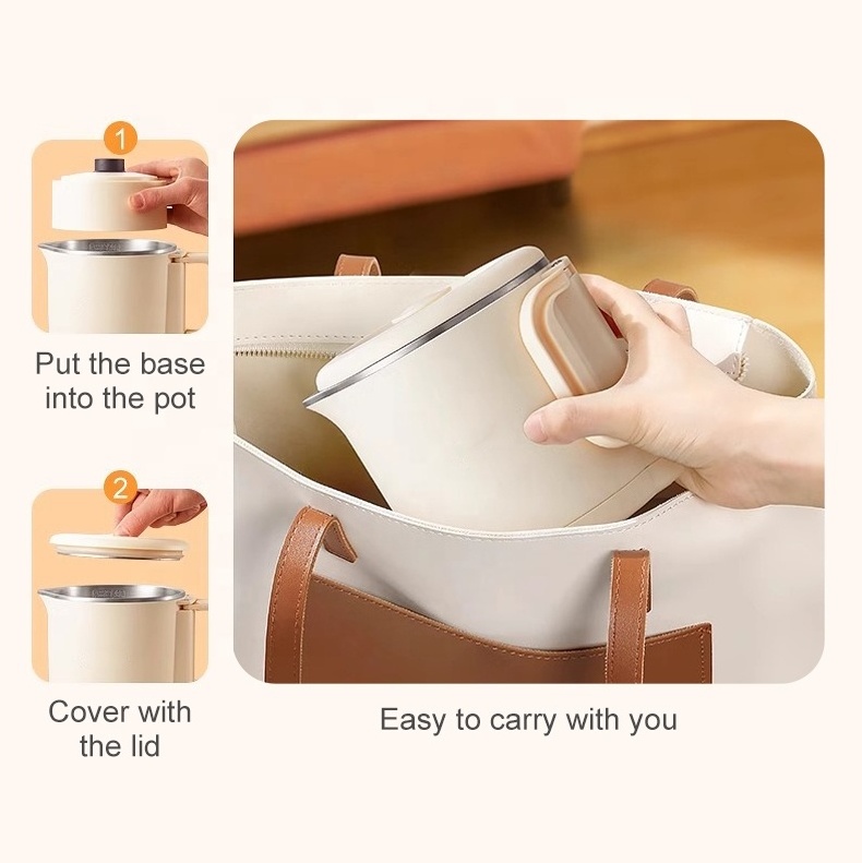 New Foldable Portable Electric Kettle For Travel Water Multi Function Mini Teapot Portable Travel Folding Electric Pot Kettle