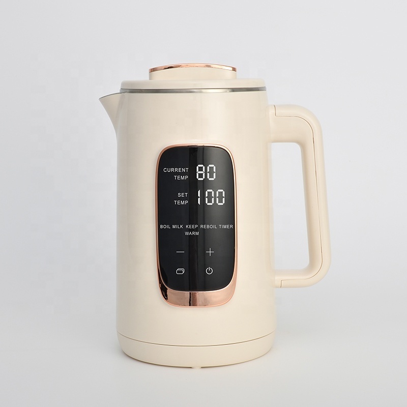 Digital Electric Kettle Stainless Steel Double Insulated Wall Temperature-Controlled Electric Smart Digital 1.5l Kettle