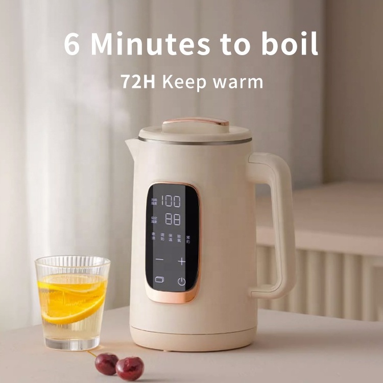 Big Digital Screen Smart Digital Kettle Pre-Set Temperature Real-Time Temp. Display 72 Hour Keep Warm Fast Boil Electric Kettle