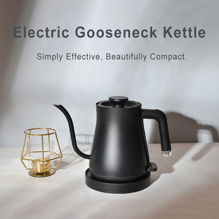 600ml long neck spout pour over coffee tea fast boiling water electric cattle 220v gooseneck electric kettle