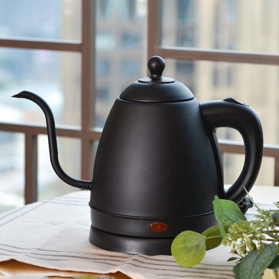 Gooseneck Electric Coffee Kettle 1L Portable Cordless Fast Boil Water Drip Pour Over Stainless Steel Electric Kettle Coffee