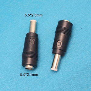 12V 5.5*2.1mm Female to 5.5*2.5mm Male DC Power Jack Plug Adapter Connector for PC Laptop Camera Adapter etc.