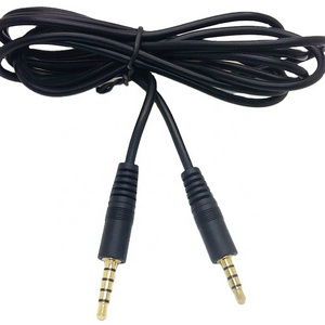 3.5mm audio aux TRRS cable 5 poles to 4 poles gold plated male to male cord 1.8 meter 6ft