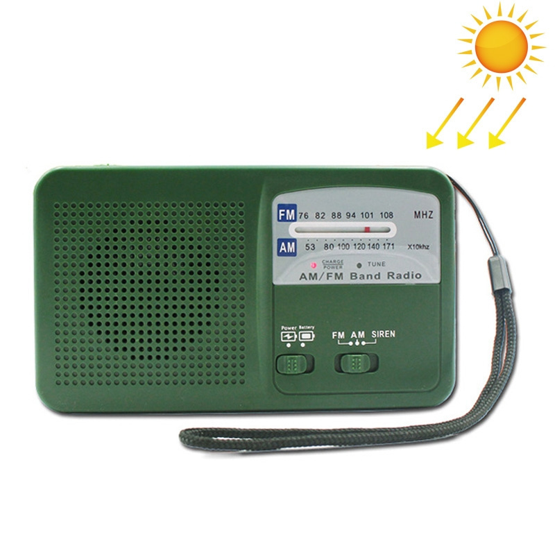 Factory Hot Sale Emergency Solar Hand Crank AM/FM Digital Weather Radio Portable Radio