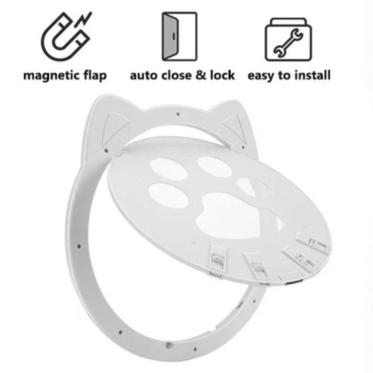 Hot selling Pet Screen Door Two Way Access Magnetic Closing Cat Door Pet Products home use