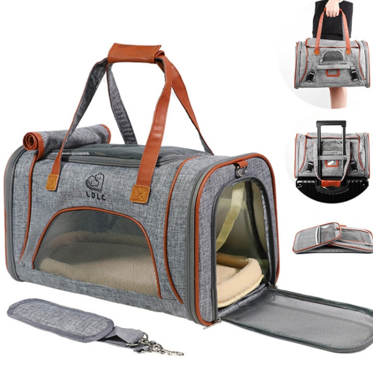 LDLC QS-012 Airline Approved Small Luxury Puppy Pets Travel Carry Bag Carriers Backpack Cat Dog Pet Carrier For Pet