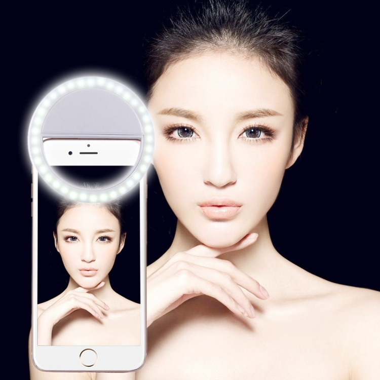 Hot selling  2 PCS Mobile Phone Fill Light Camera Photo LED Selfie Light Ring Charging Selfie Beauty Light