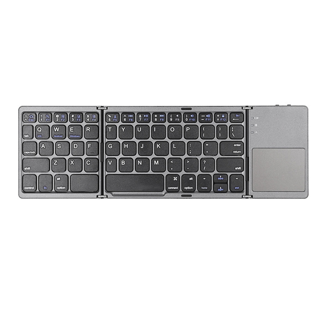 Wholesale Folding Keyboard with Touchpad Slim Mini Ultra Thin Wireless  Keyboard Triple Foldable Keyboard