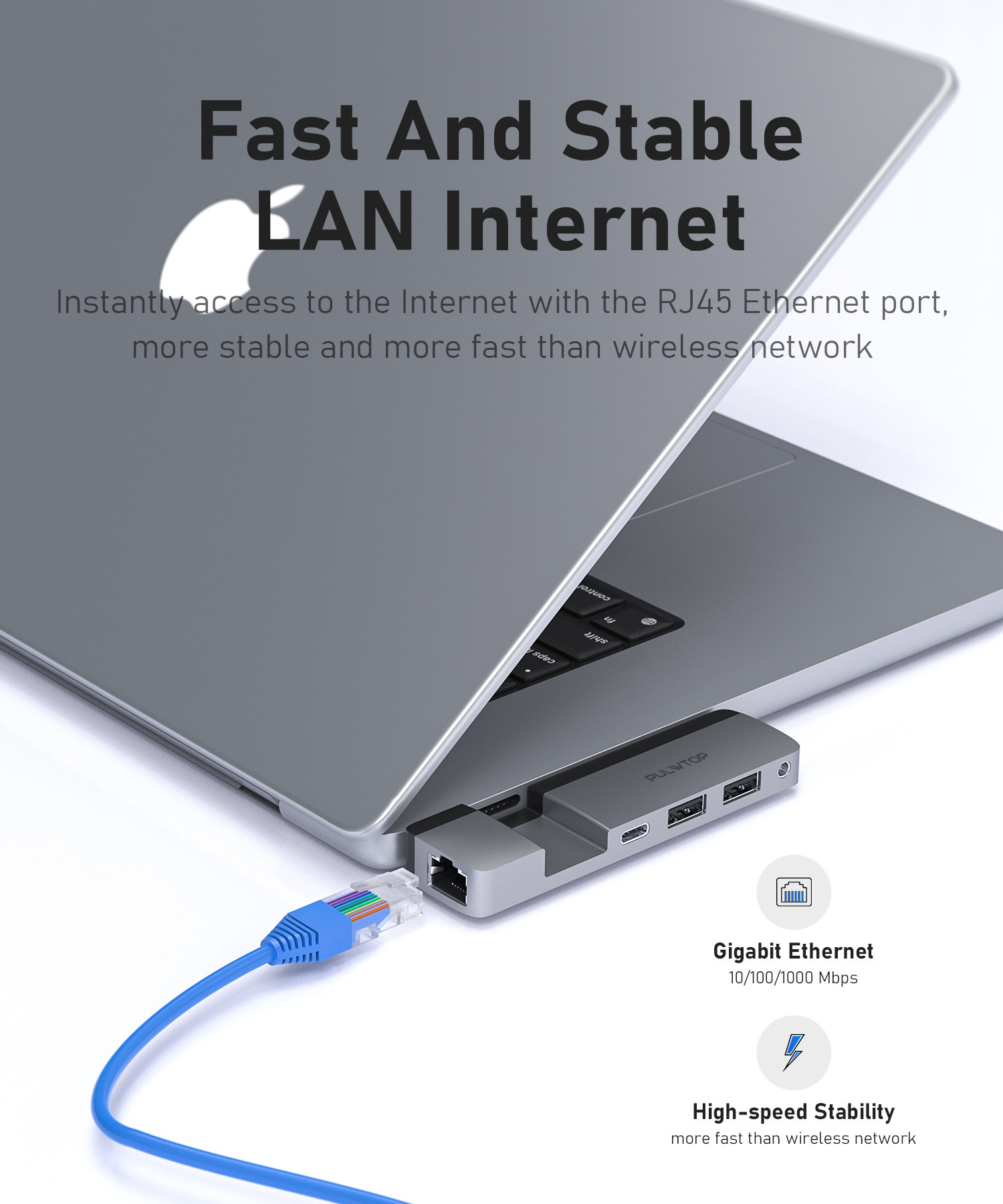 shenzhen PULWTOP c hub with card reader 5 in 1/2 usb-c hub adapter mac docking station USB 3.0 Type C Hub 4K HD-MI Port TF Card