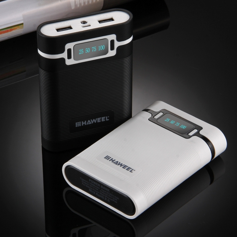 Original Factory HAWEEL 4 x 18650 Battery (Not Included) with 2 x USB Output 10000mAh Power Bank Shell Box Portable Battery Case