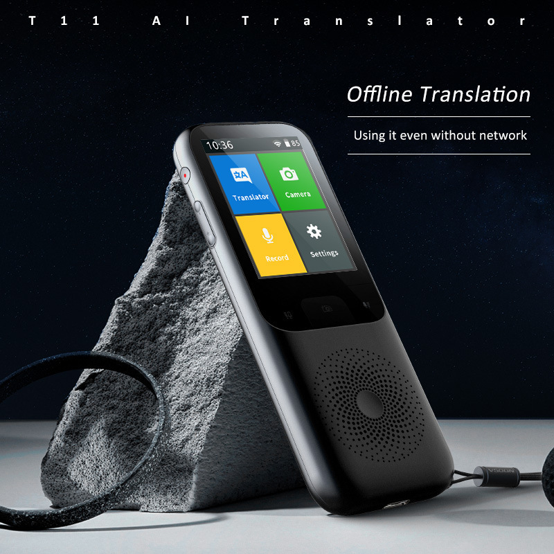 LATEST T11 Intelligent Voice Translator Big Screen Recording Photo WIFI AI Language translators 138 languages Translation