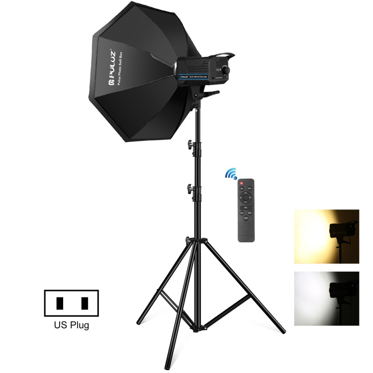 Original Factory PULUZ 150W 3200K-5600K Photo Studio Strobe Flash Light Kit with Softbox Reflector Studio Equipment